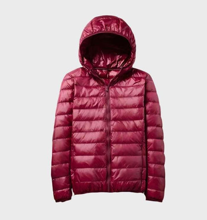 Winterdaunenjacke Damen Kapuze Warm Isoliert