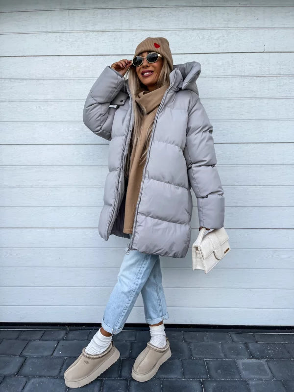 Dünne Daunenjacke Damen Elegant Leicht