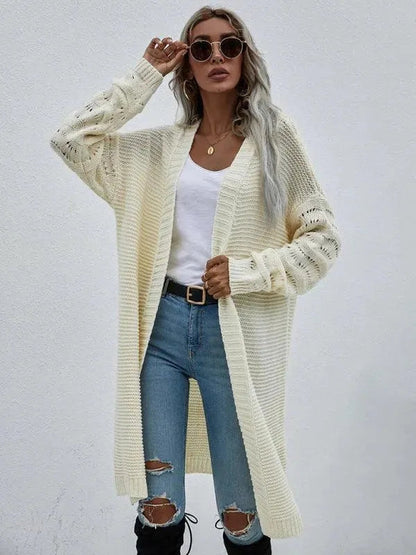 Weiche Strickjacke Damen Lang Pullover