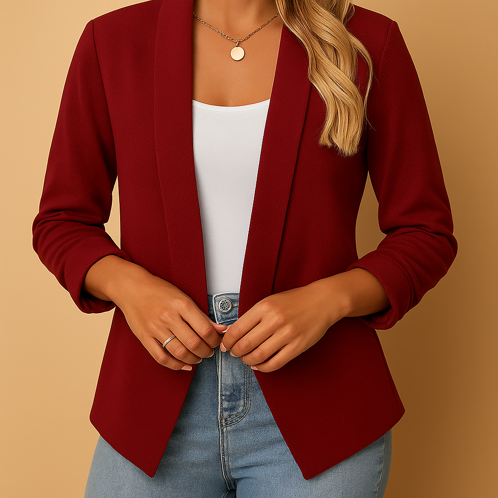 Damen Blazer Elegant Offen Modernes Design