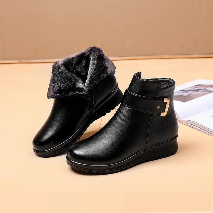 Bequeme Lederstiefel für Damen