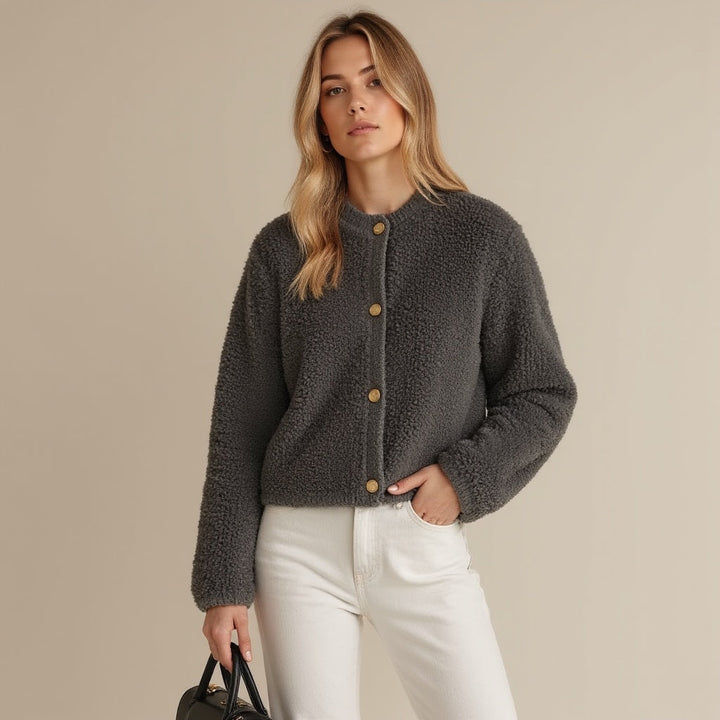 Damen Cardigan Herbst Weich Strick