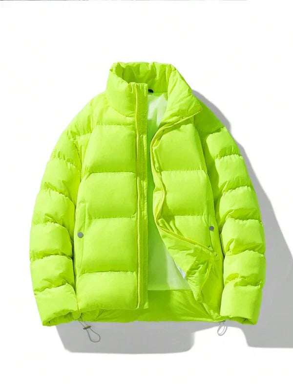 Übergröße Herren Winterjacke Neon Farbe