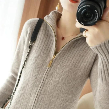 Übergroßer Strickpullover gemütlich Lounge Stil