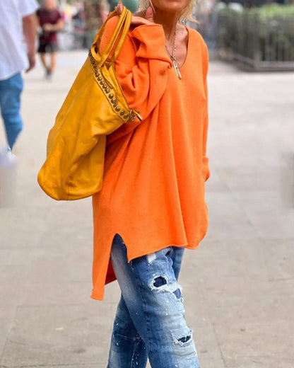 Übergroße Sweater Damen Oversized - IdealeKleiden