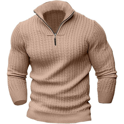 Stylischer Herren Pullover Reißverschluss Design