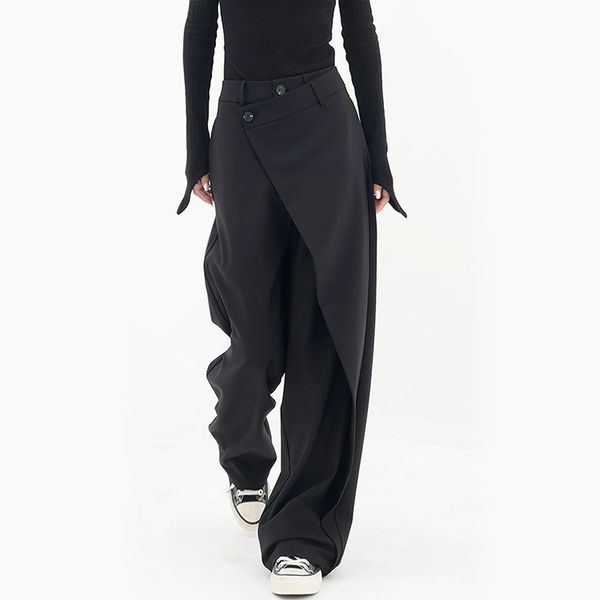 Weite Damenhoose Asymmetrisch Luxusdesign