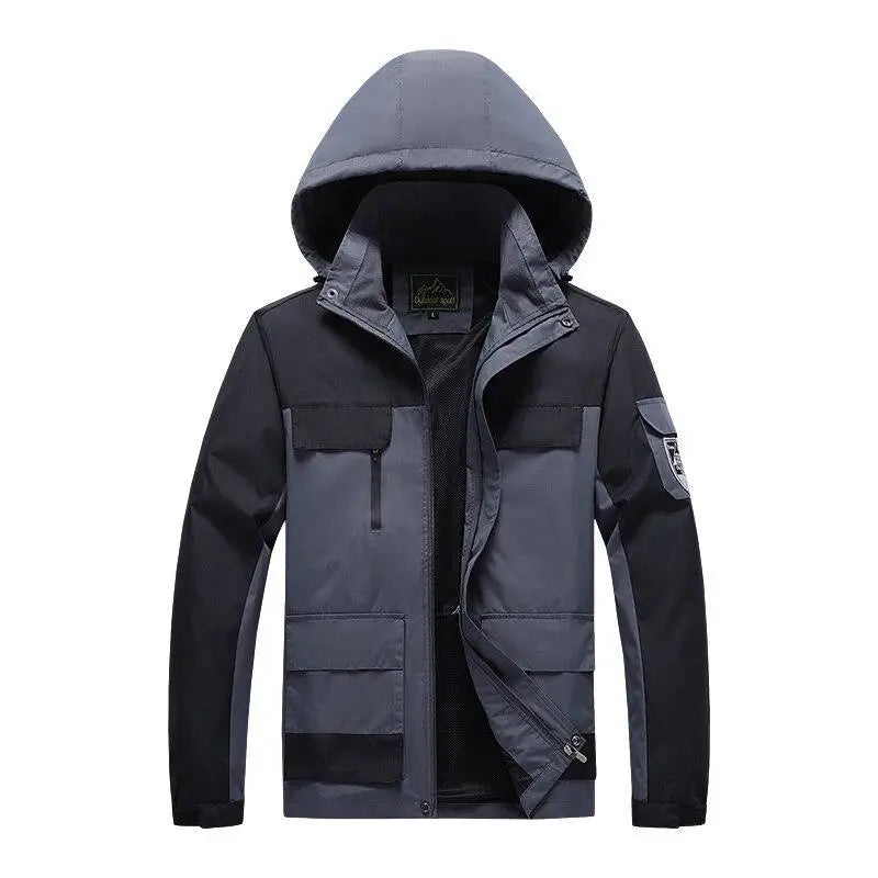 Herren Parka Militärstyle Grüne Windjacke