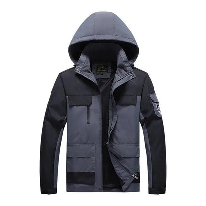 Herren Parka Militärstyle Grüne Windjacke