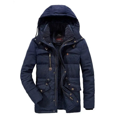 Herren-Parka Elegant Warm Kapuze