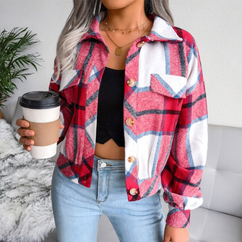 Stylische Damenjacke Gemustert &amp; Trendig