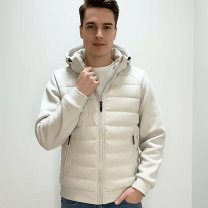 Herren Kapuzenjacke Reißverschluss Taschen