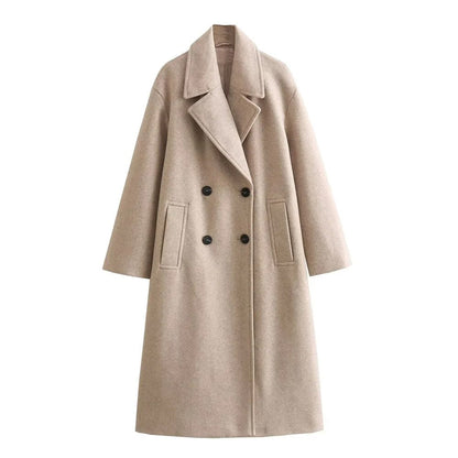 Elegante Damen Winterjacke Lang Modisch Warm