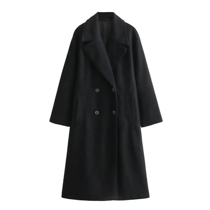 Elegante Damen Winterjacke Lang Modisch Warm