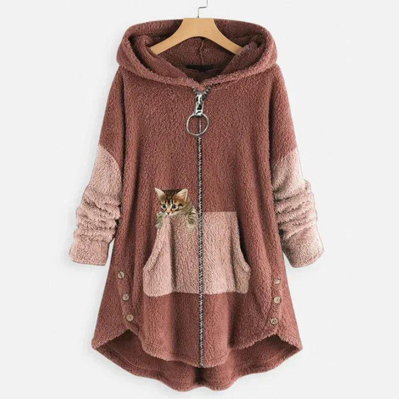 Weiche Winterjacke Damen Kuschel