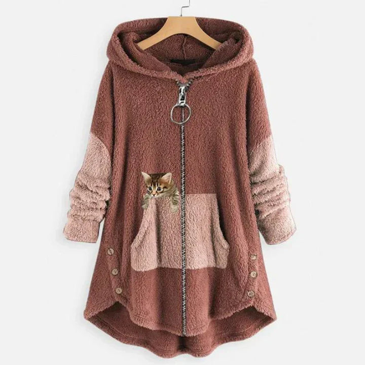 Weiche Winterjacke Damen Kuschel
