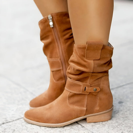 Damenkleid Mitteil Schaft Reißverschluss Detail - IdealeKleiden