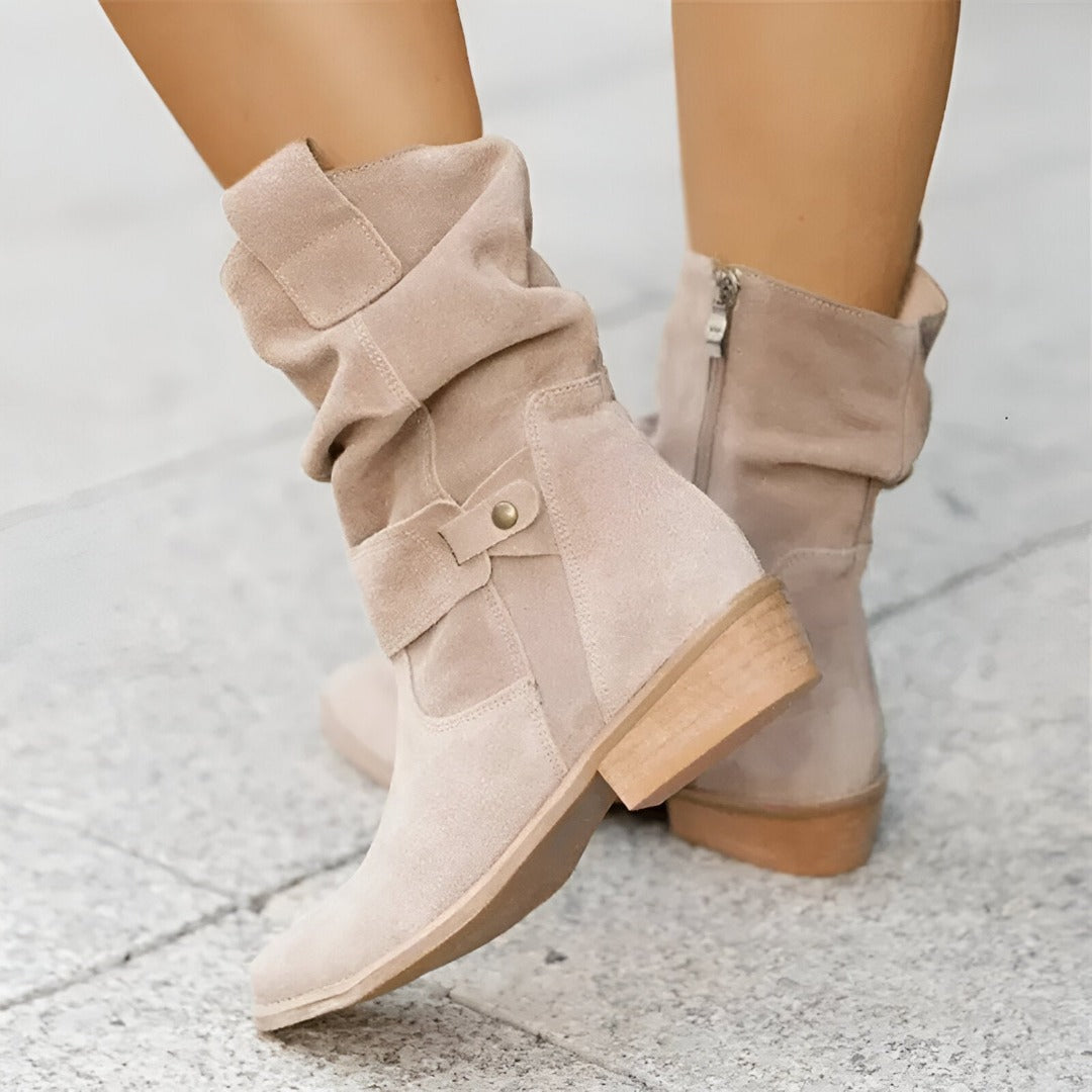 Schicke Damen-Stiefeletten aus Kunstleder