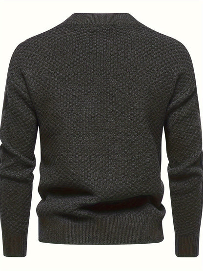 Elegante Herrenpullover | Schlichter Strick Pullover - IdealeKleiden