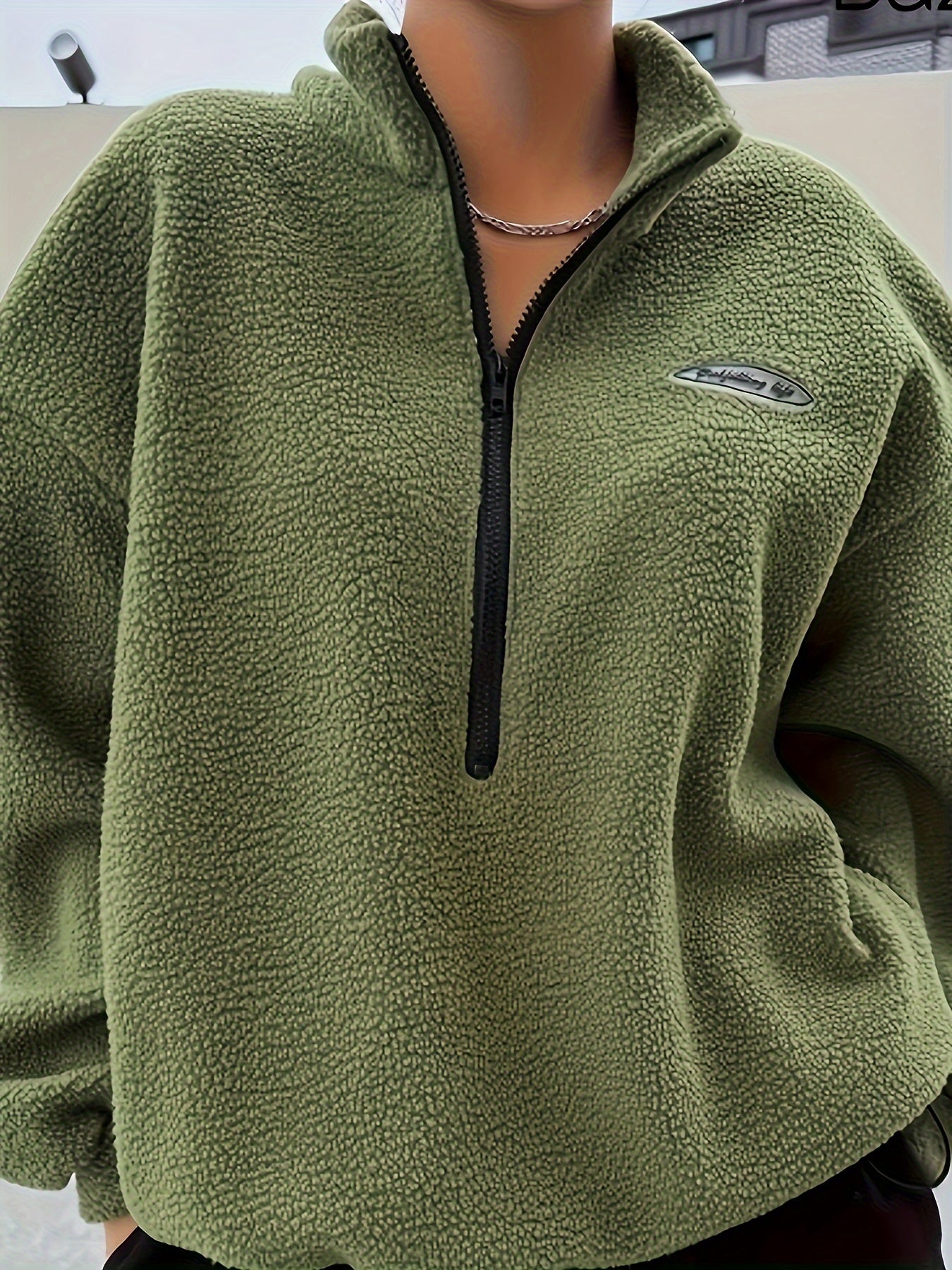 Elegantes Quarter-Zip Sweatshirt Damen Pullover