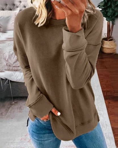 Bequemes Damen Sweatshirt Einfach Stilvoll