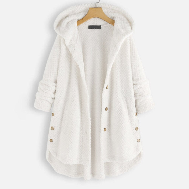 Große Damenjacke Kapuze Oversize Arabella