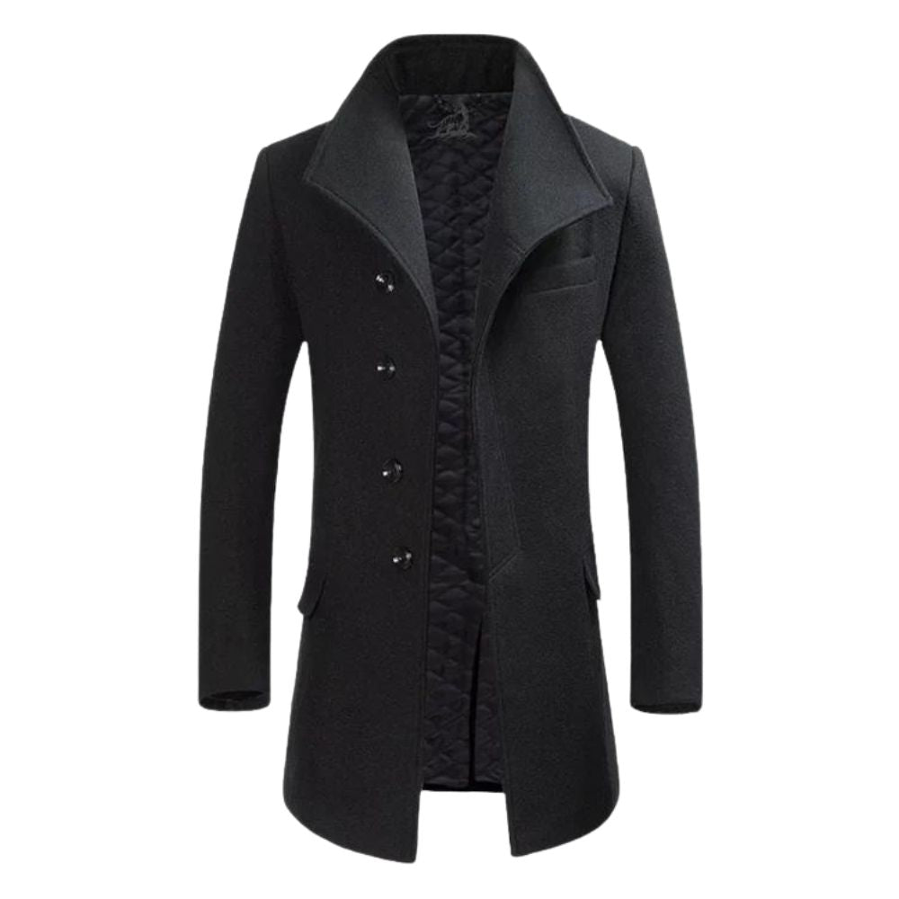 Stylisher Wollmantel Herren Eleganz