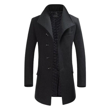 Stylisher Wollmantel Herren Eleganz