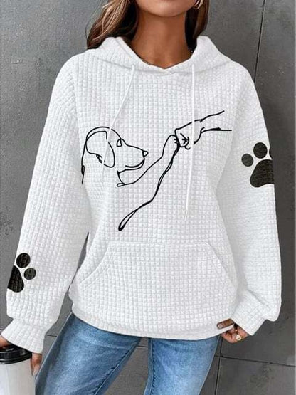 Kapuzenpullover Damen Weich Warm