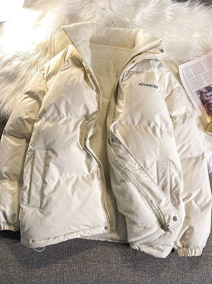 Kurze Damenjacke Quiltet Einfarbig Sportlich