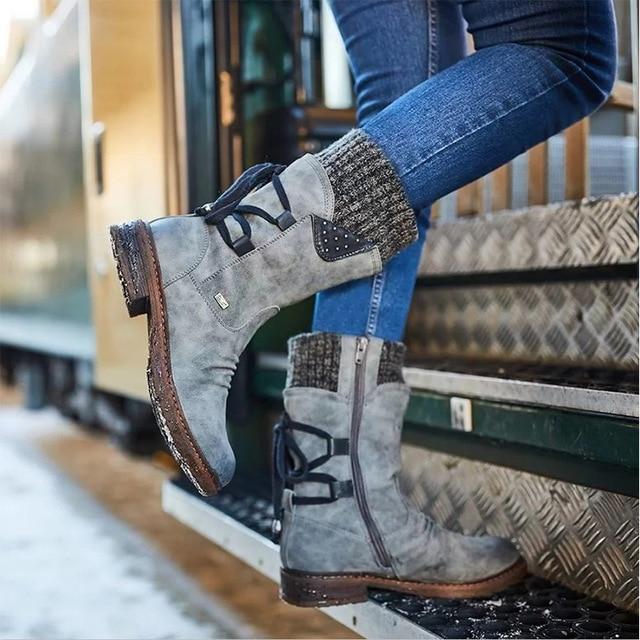 Bequeme Winterstiefel Warm Isoliert