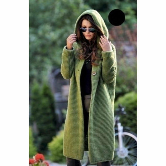 Klassische Strickjacke Damen Lange Qualität - IdealeKleiden