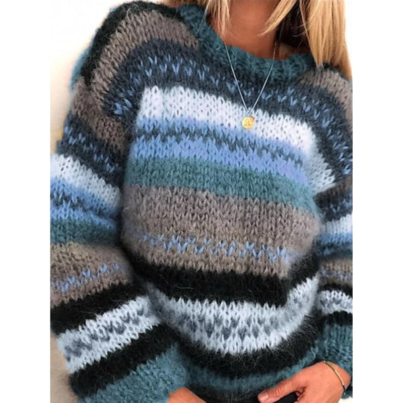 Kuschel-Pullover Weich Bequem Freizeit - IdealeKleiden