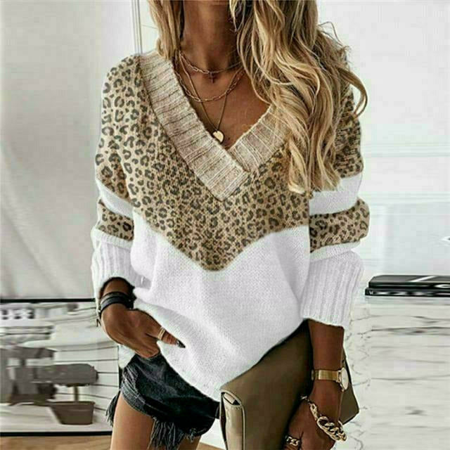 Farbenfroher Strickpullover Patchwork Design - IdealeKleiden