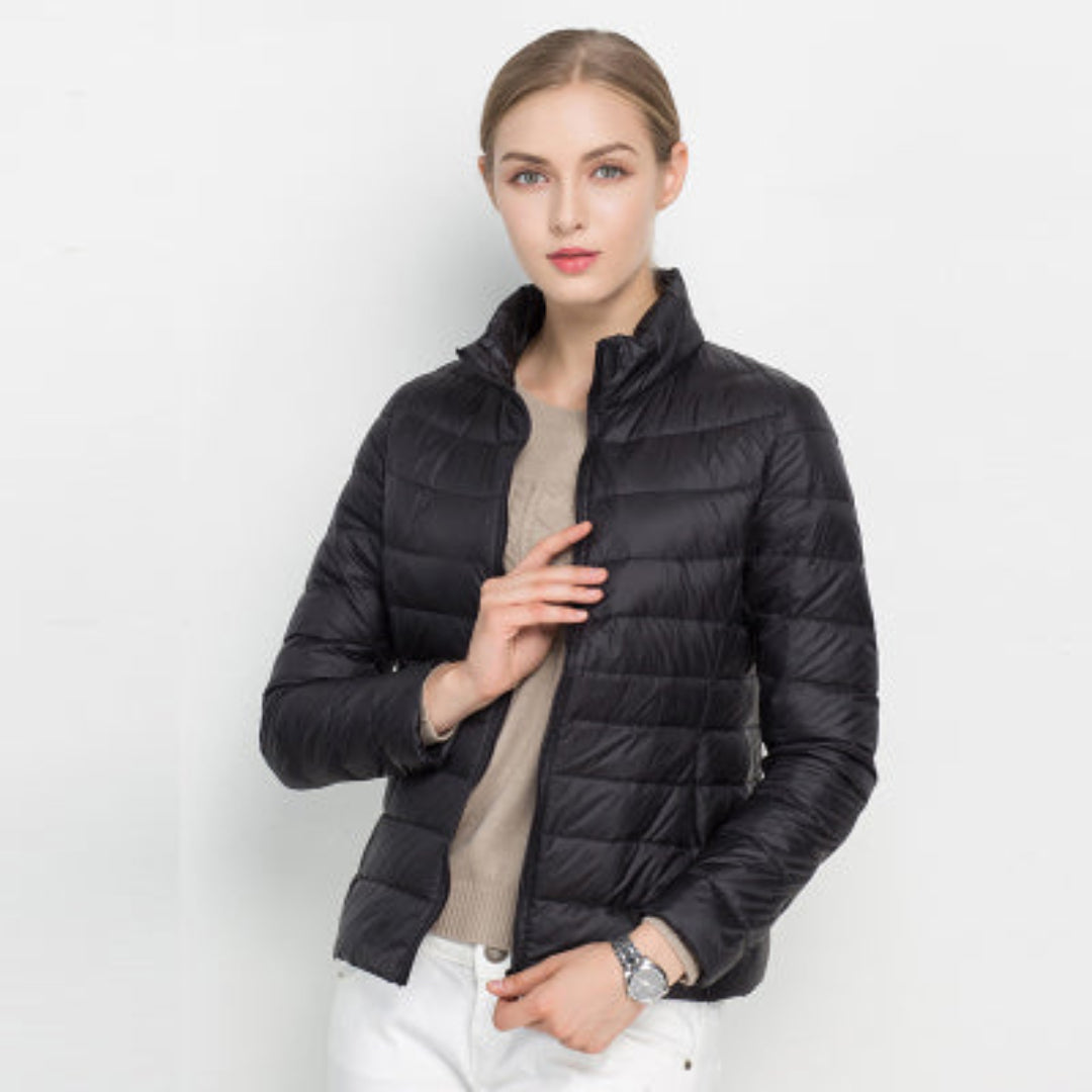 Damen Steppjacke Lang Warm Winterjacke