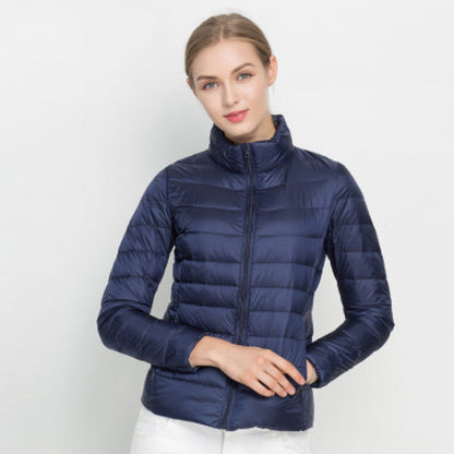 Damen Steppjacke Lang Warm Winterjacke