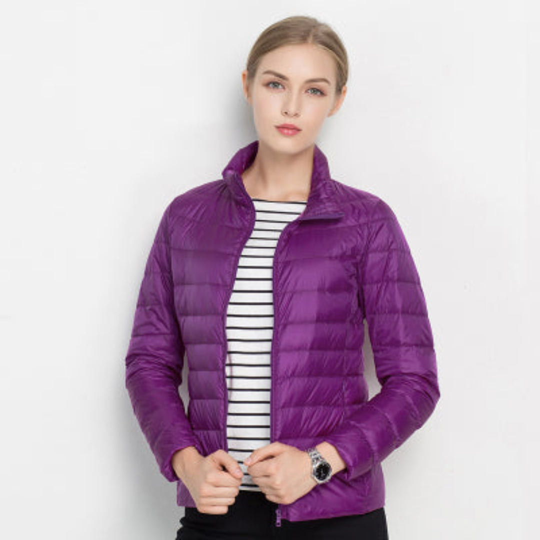 Damen Steppjacke Warm Isolierend Langarm