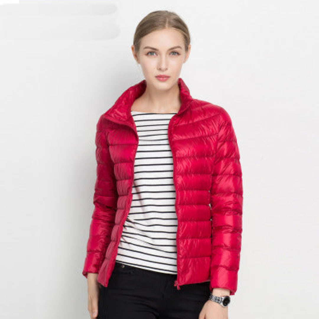 Damen Steppjacke Lang Warm Winterjacke