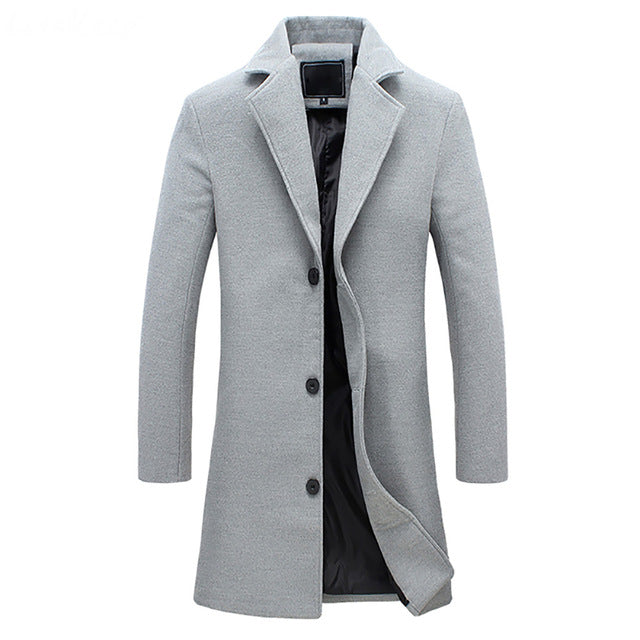 Herren Mantel Elegant Reverskragen