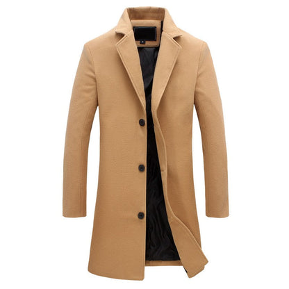 Herren Mantel Elegant Reverskragen