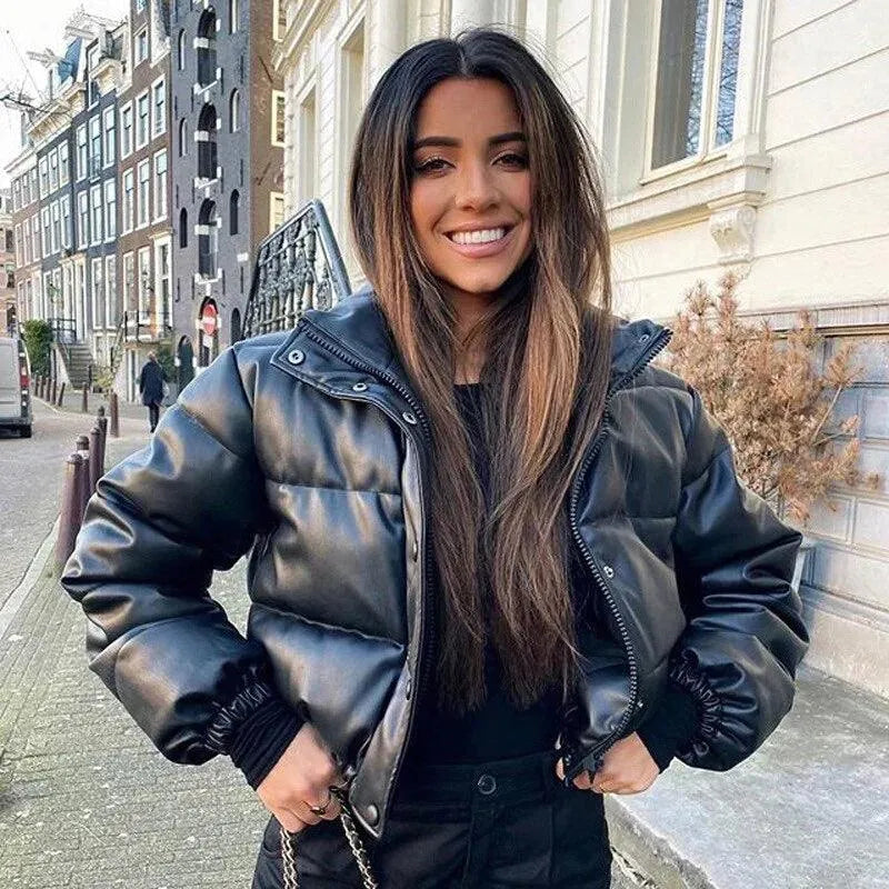 Gewatteertes Kleid Bequem Warm