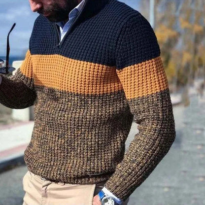 Herren Pullover Reißverschluss Schnellzugang - IdealeKleiden