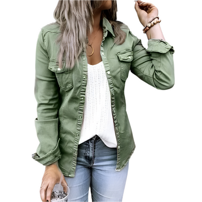 Moderne Damen Jeansjacke Trendy