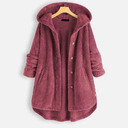 Große Damenjacke Kapuze Oversize Arabella