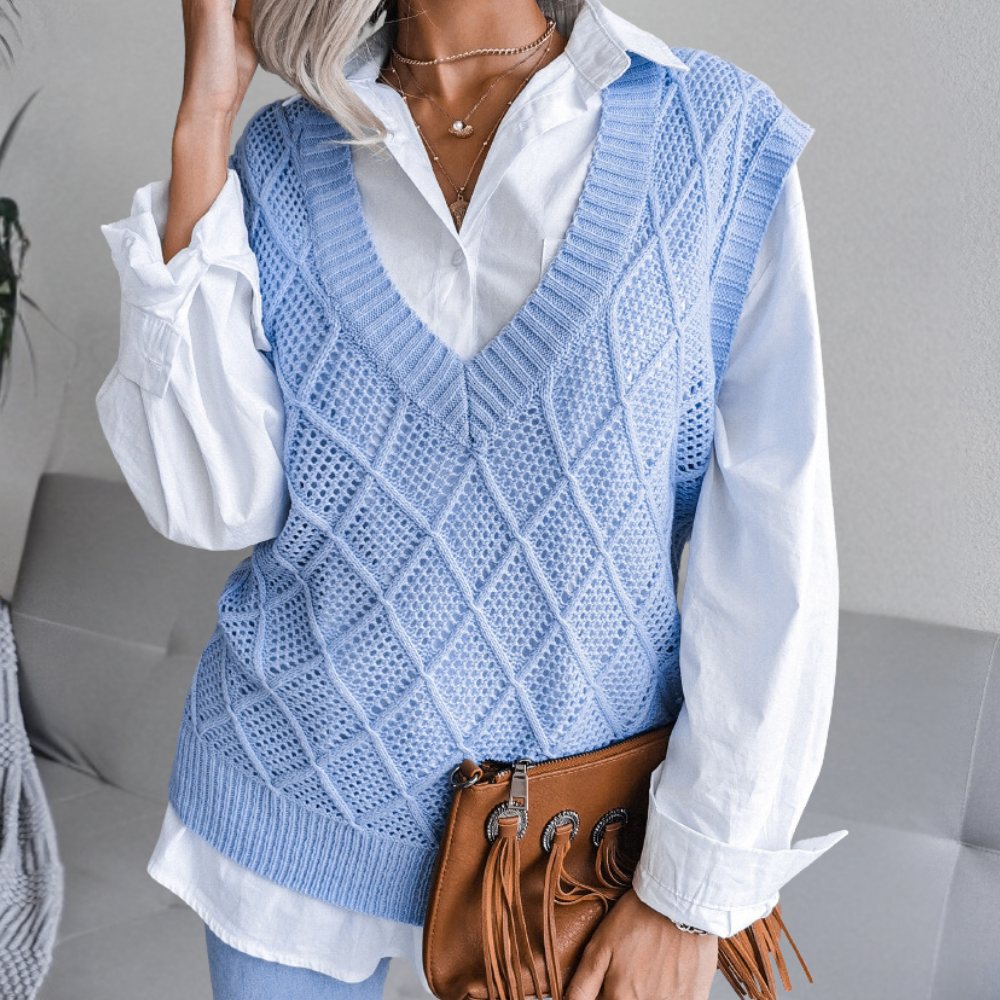 Modische Damenpullover Strick Design