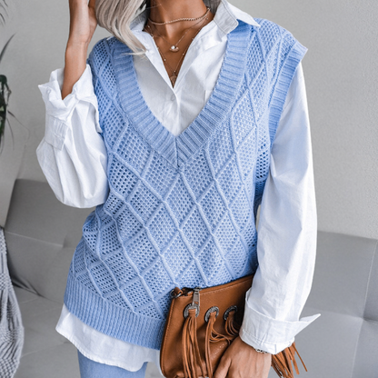 Modische Damenpullover Strick Design