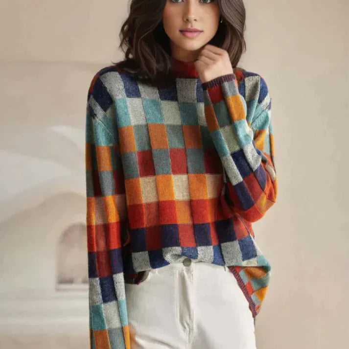 Rumänien Traditioneller Patchwork Pullover