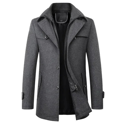 Herren Wintermantel Modern Wasserdicht