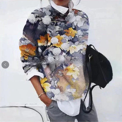 Eleganter Bedruckter Pullover Modern Design - IdealeKleiden