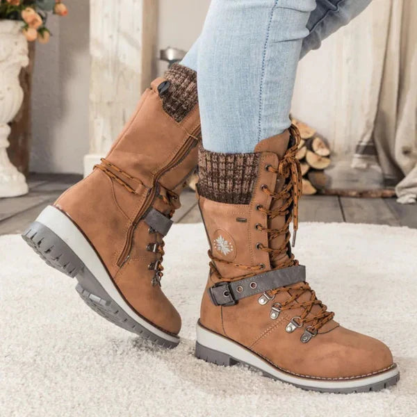 Wasserdichte Winterstiefel Damen Warm Komfort Grip